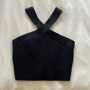 Babaton criss cross cropped tank